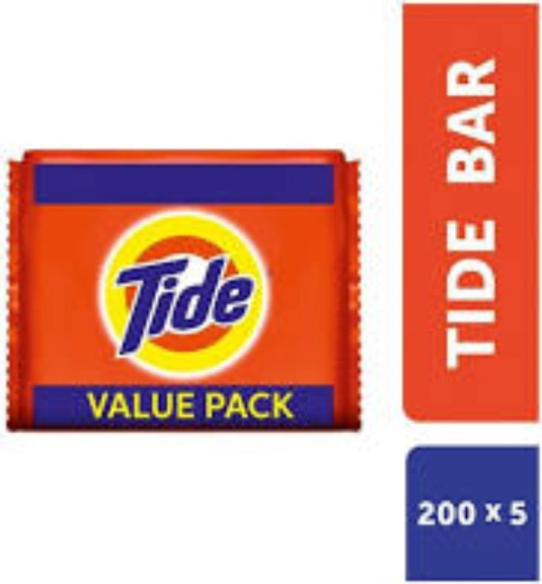 Tide Detergent Bar  (Pack of 5) - 1000 gm